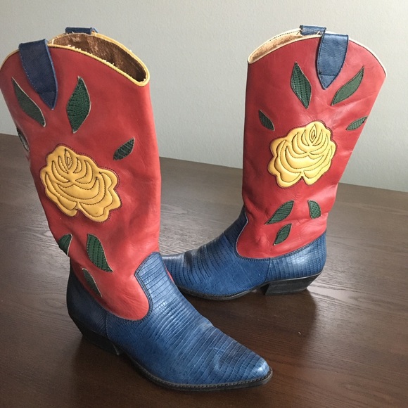 Vintage Nine West Rose Cowgirl Western 